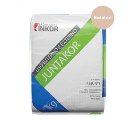 Rejunte Flexible Inkor Juntakor Color Salmao de 1 Kg