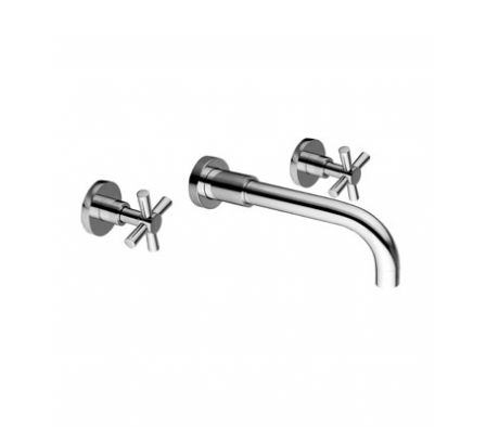 Griferia de pared Dikasa 914290 Bicomando Cromado