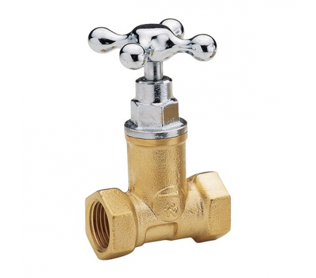 Llave paso cromo cruz 3/4 FV 475