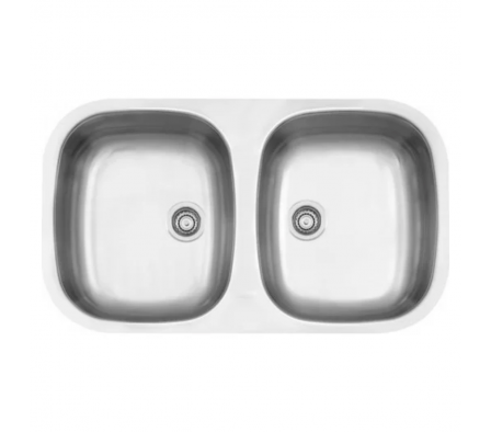 Bacha Tramontina Doble Satinada 77X45X15,2 cm 94030/103