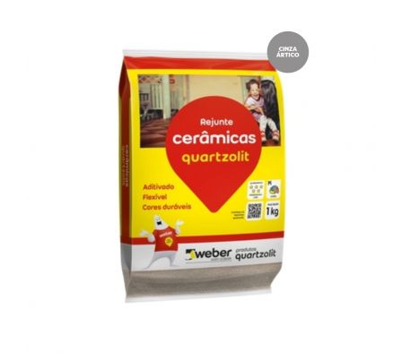 Rejunte Flexible Quarzolit Color Cinza Artico de 1 kg