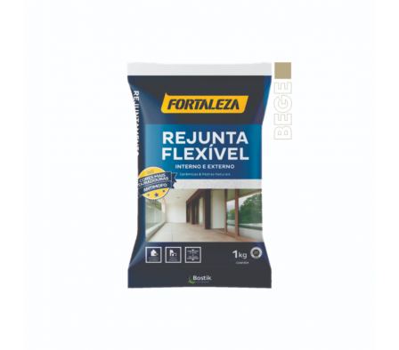 Rejunte Flexible Fortaleza Beige 1 kg