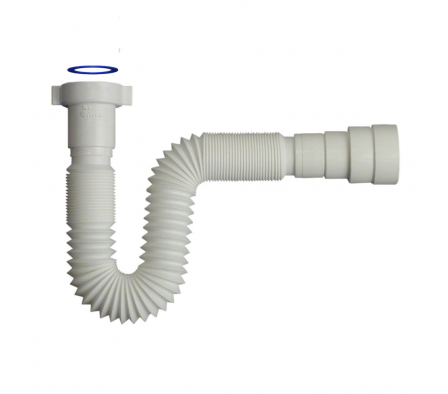 Socel Sifon Corrugado Plast Blanco Universal Simple