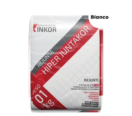 Rejunte Inkor Hiper Juntakor Color Blanco de 1Kg