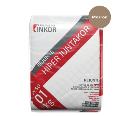 Rejunte Inkor Hiper Juntakor Color Marrom de 1Kg