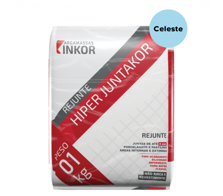 Rejunte Inkor Hiper Juntakor Color Celeste de 1Kg