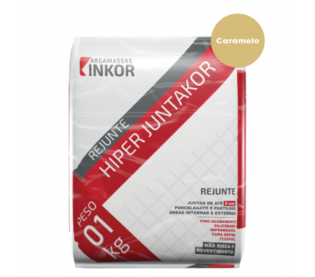 Rejunte Inkor Hiper Juntakor Color Caramelo de 1Kg