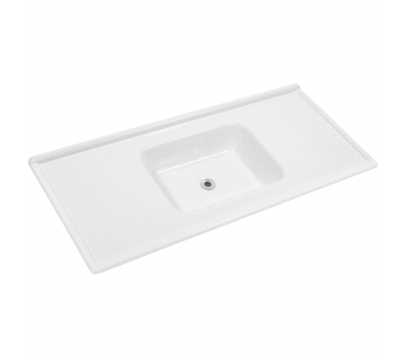 Pileta de Fibra Color Blanco Central 1,20x50 cm 7963