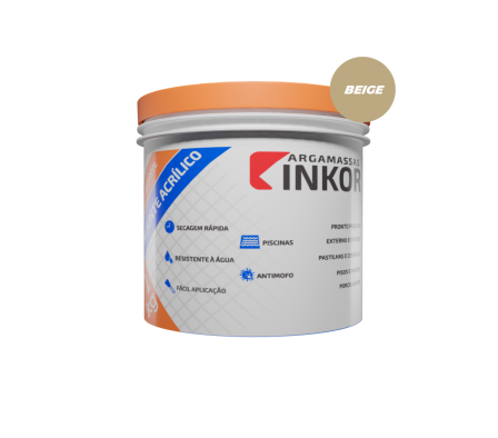 Rejunte Acrilico Inkor Color Beige de 1kg