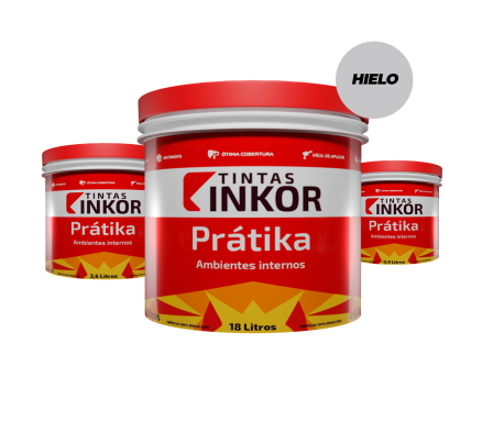 Pintura Inkor Pratika Fosco Blanco Hielo 18 Litros
