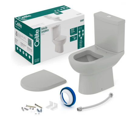 Celite Smart kit Inodoro+ Caja+ Tapa Gris Matte (Stone) 1167230071300