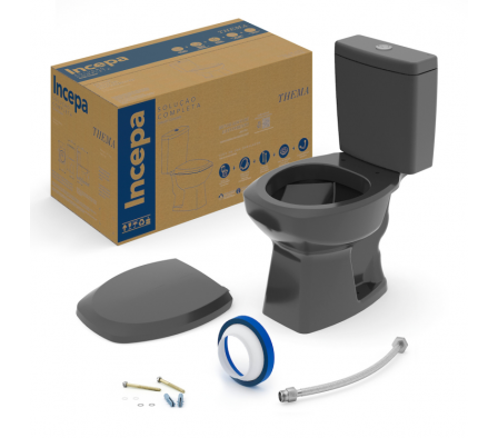 Conjunto Incepa Thema Inodoro + Caja Negro