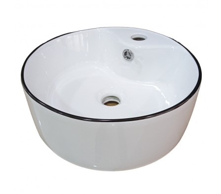 Lavatorio Ceramica Bn Sobreponer Rd 36x36x13 6CC102BN