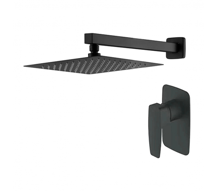 Juego de Ducha Dikasa FN-B19902B Negro Mate