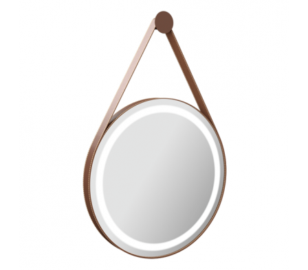 Espejo Led Adnet C/Led Redondo Caramelo 62cm 17583