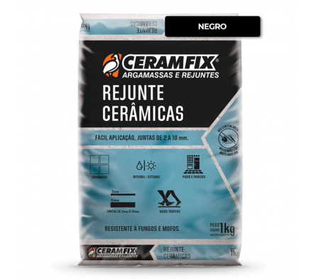 Rejunte Ceramico Ceramfix 1KG - Negro