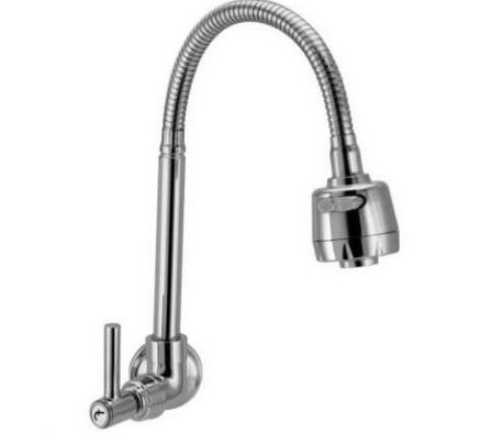 Canilla Pared Ramos Cromo Flexible 10772