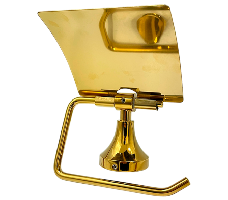 Portarrollo con tapa Dorado Fd-9008