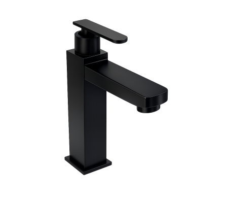 Griferia Agua Fria Bajo Negro Mate 5tb616nn